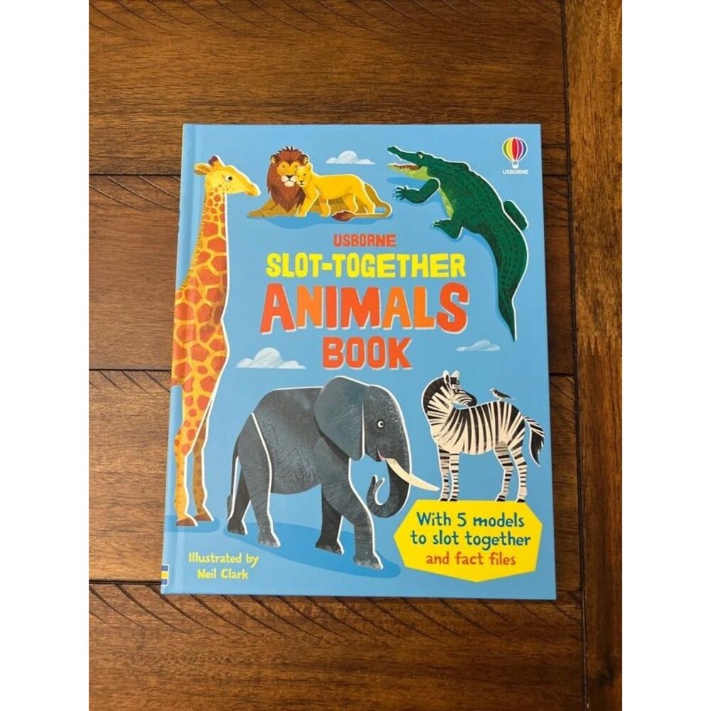Usborne Slot Together Animals Book NEW
